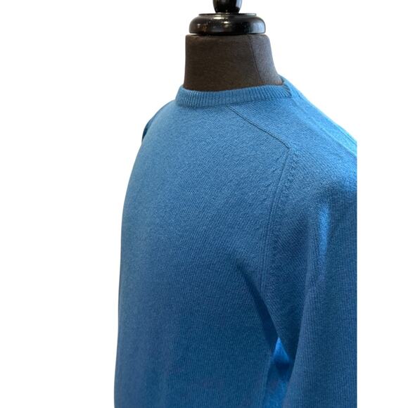 Braemar for The Scotch House Mens 40 Blue 100% Lambswool Pullover Sweater READ - Picture 3 of 7